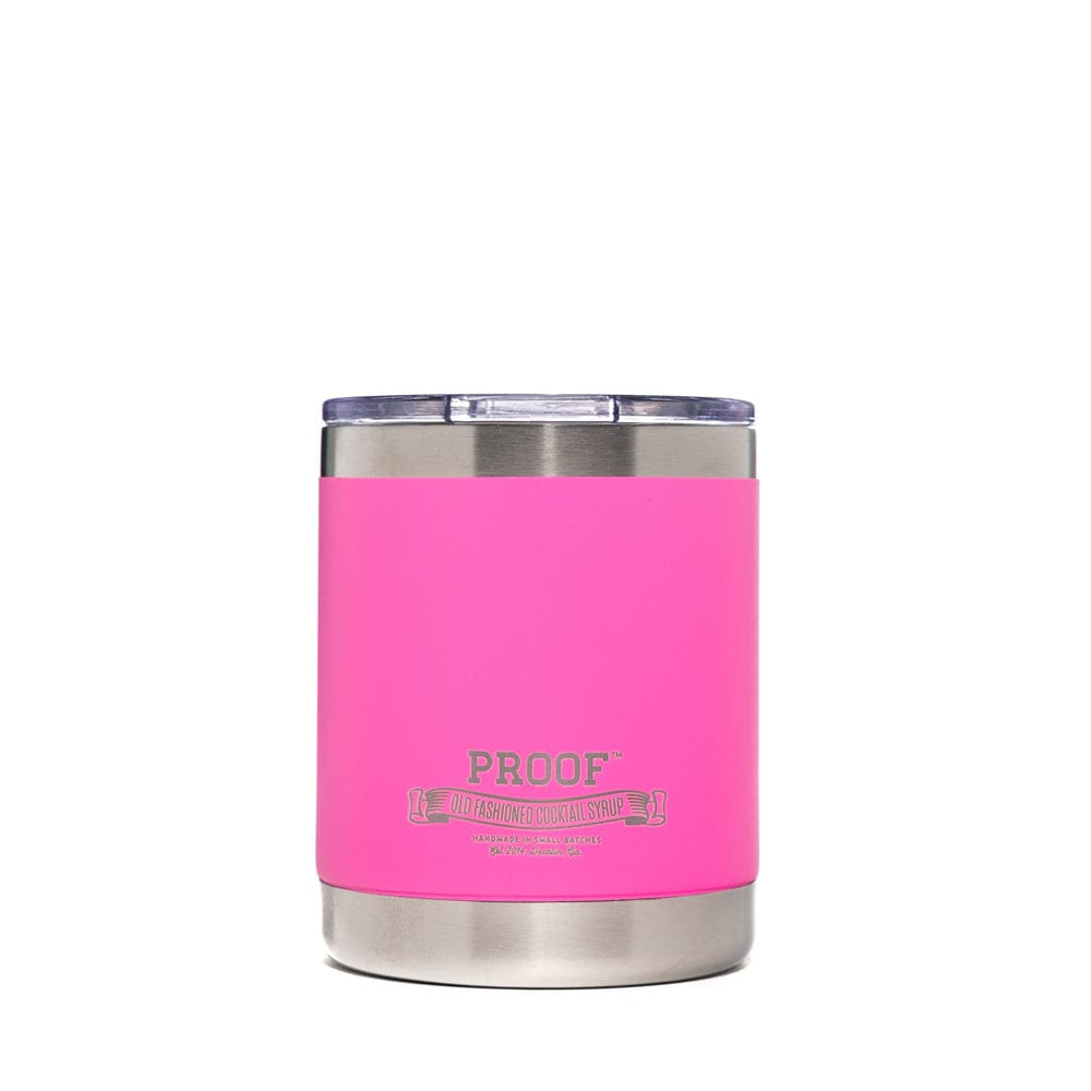 Load image into Gallery viewer, 10 oz hot pink Proof Syrup tumbler.