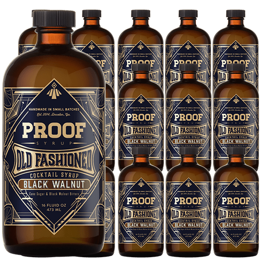 12 Bottles Of Old Fashioned Black Proof Syrup.