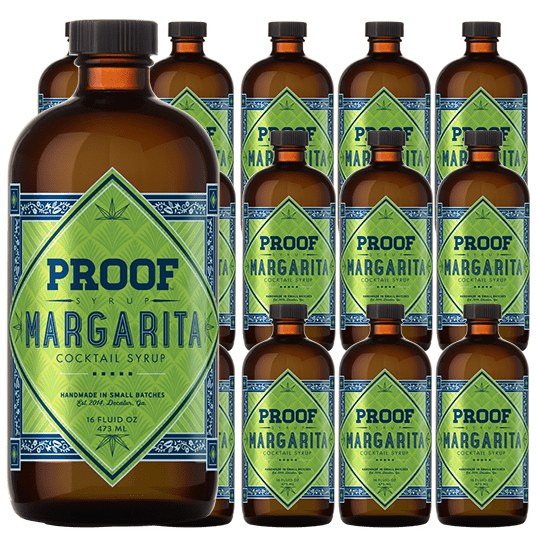 12 Bottles Of Margarita Proof Syrup.