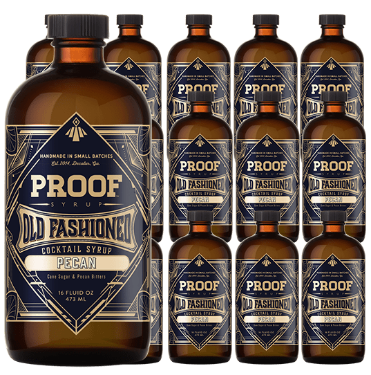 12 Bottles Of Old Fashioned Pecan Proof Syrup.