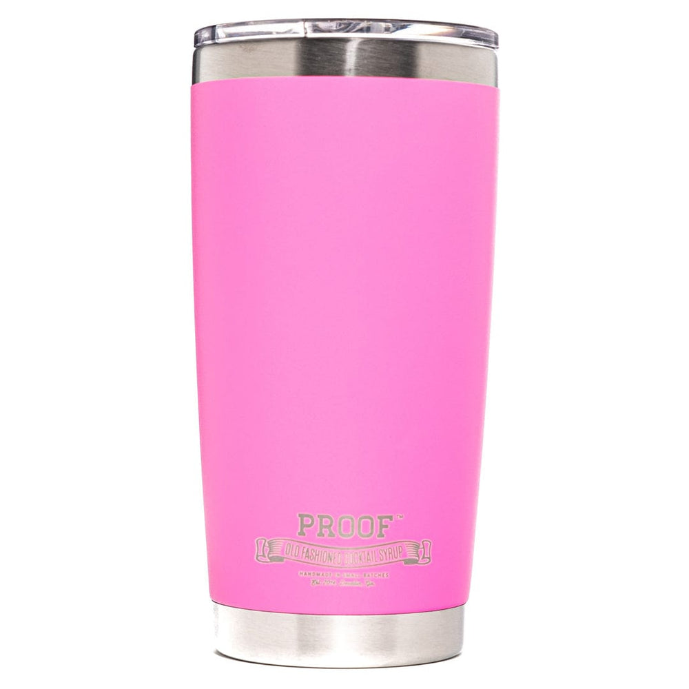 Load image into Gallery viewer, 20 oz hot pink Proof Syrup tumbler.