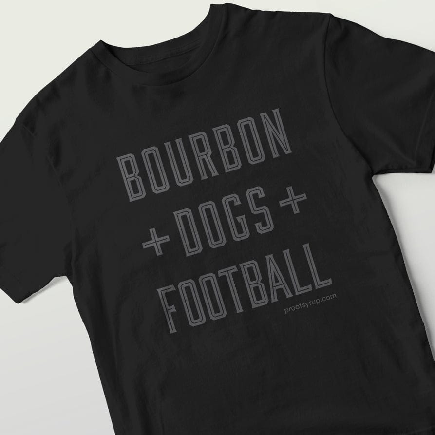 Bourbon + Dogs + Football T-Shirt