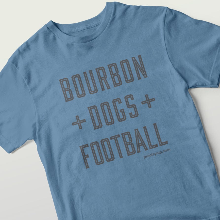 Bourbon + Dogs + Football T-Shirt