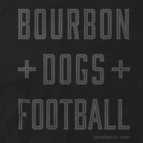 Load image into Gallery viewer, Bourbon + Dogs + Football T-Shirt